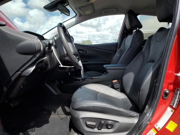 2022 Toyota Prius Prime LE with VIN JTDKAMFP7N3220095, listed as a Copart auction lot 51100625 with 52,411 mi miles and Salvage Title. Bid and sale history available at carsss.com. Image 7.
