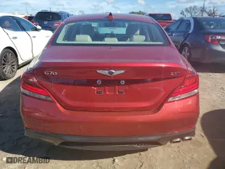 2020 Genesis G70 2.0T with VIN KMTG44LA4LU048341, listed as a Copart auction lot 74528584 with 17,474 mi miles and Non Repairable. Bid and sale history available at carsss.com. Image 6.