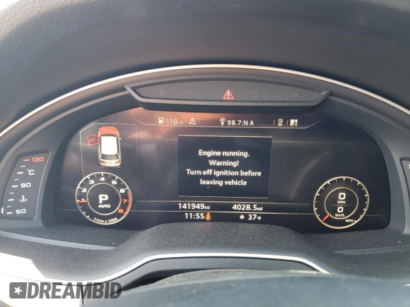 2017 Audi Q7 Premium Plus z VIN WA1LAAF79HD016667, wystawiony jako Copart lot #51255925 z przebiegiem 141 949 mil mil oraz Szkoda całkowita • Salvage title. Historia ofert i sprzedaży dostępna na DreamBid. Obrazek 9.