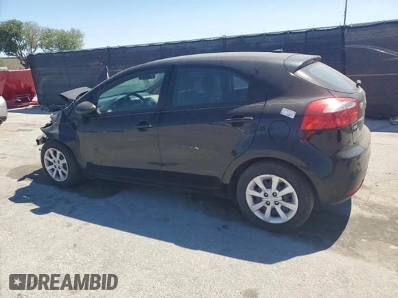 2015 Kia Rio LX with VIN KNADM5A35F6442173, listed as a Copart auction lot 49228405 with 129,856 mi miles and Non Repairable. Bid and sale history available at carsss.com. Image 2.