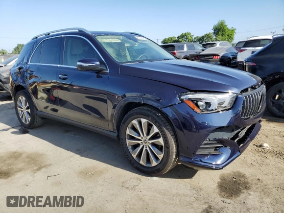 2020 Mercedes-Benz GLE 350 with VIN 4JGFB4JB9LA199801, listed as a Copart auction lot 60936445 with 94,942 mi miles and Salvage title. Bid and sale history available at DreamBid. Image 4.