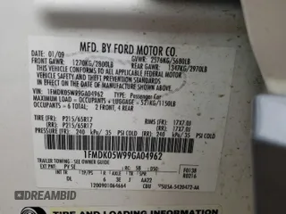 2009 Ford Taurus X SEL с VIN 1FMDK05W99GA04962, выставлен на аукционе Copart как лот 68455804 с пробегом 210 989 миль миль и Списание • Salvage title. История ставок и продаж доступна на DreamBid. Изображение 15.