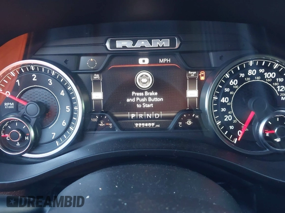 2022 Ram 1500 Big Horn with VIN 1C6SRFFT9NN388463, listed as a IAAI auction lot 41092683 with 225,407 mi miles and . Bid and sale history available at DreamBid. Image 7.