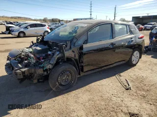 2025 Nissan LEAF S with VIN 1N4AZ1BV1SC557757, listed as a Copart auction lot 80913174 with 3,270 mi miles and Salvage Title. Bid and sale history available at carsss.com. Image 1.