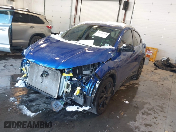 2022 Honda HR-V Sport with VIN 3CZRU6H11NM757838, listed as a IAAI auction lot 41346798 with 30,092 mi miles. Bid and sale history available at carsss.com. Image 17.