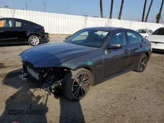 2022 BMW 3 Series 330e with VIN 3MW5P7J04N8C53017, listed as a Copart auction lot 84180844 with 17,001 mi miles and Salvage Title. Bid and sale history available at carsss.com. Image 1.