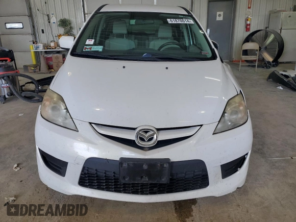 2010 Mazda 5 Sport with VIN JM1CR2W3XA0374407, listed as a Copart auction lot 61870014 with 196,210 mi miles and Salvage Title. Bid and sale history available at DreamBid. Image 5.