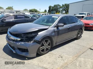 2016 Honda Accord Sport with VIN 1HGCR2F52GA080005, listed as a Copart auction lot 60329165 with 154,073 mi miles and Salvage title. Bid and sale history available at DreamBid. Image 1.