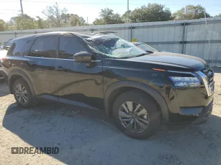 2024 Nissan Pathfinder S with VIN 5N1DR3AC0RC235992, listed as a Copart auction lot 82095724 with Not provided miles and Salvage title. Bid and sale history available at DreamBid. Image 4.