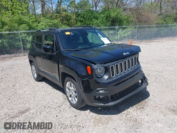 2018 Jeep Renegade Latitude with VIN ZACCJABB8JPH23377, listed as a IAAI auction lot 42142134 with 42,202 mi miles and . Bid and sale history available at DreamBid. Image 1.