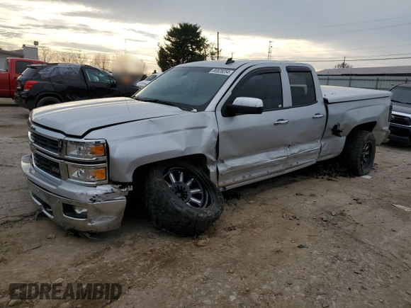 2014 Chevrolet Silverado 1500 LTZ with VIN 1GCVKSEC9EZ244165, listed as a Copart auction lot 80828254 with 137,289 mi miles and Salvage Title. Bid and sale history available at DreamBid. Image 1.