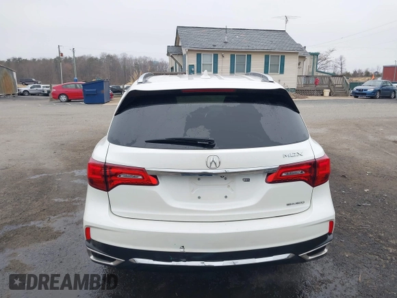 2017 Acura MDX with VIN 5FRYD4H39HB024919, listed as a IAAI auction lot 41785118 with 90,573 mi miles. Bid and sale history available at carsss.com. Image 16.