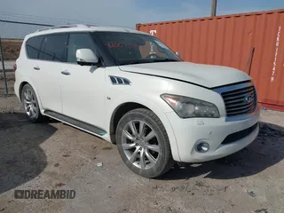 2014 Infiniti QX80 with VIN JN8AZ2NE4E9061997, listed as a IAAI auction lot 42004389 with 191,814 mi miles. Bid and sale history available at carsss.com. Image 1.