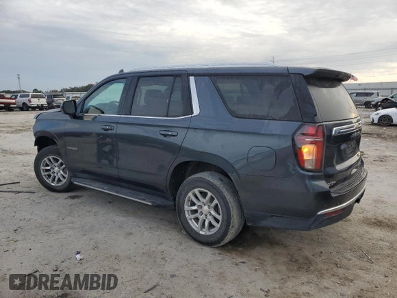 2021 Chevrolet Tahoe LT with VIN 1GNSCNKD5MR252123, listed as a Copart auction lot 42582425 with 114,130 mi miles and Salvage title. Bid and sale history available at DreamBid. Image 2.