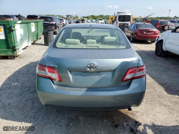 2010 Toyota Camry with VIN 4T1BF3EK0AU554650, listed as a Copart auction lot 51422925 with 39,391 mi miles and Salvage Title. Bid and sale history available at carsss.com. Image 6.