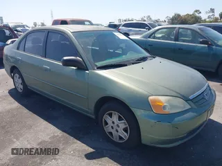 2003 Honda Civic LX with VIN 2HGES16553H559537, listed as a IAAI auction lot 42225418 with 239,140 mi miles and . Bid and sale history available at DreamBid. Image 1.