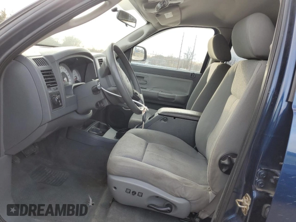2006 Dodge Dakota SLT with VIN 1D7HW48K66S536209, listed as a Copart auction lot 45909015 with 117,531 mi miles and Salvage Title. Bid and sale history available at carsss.com. Image 7.