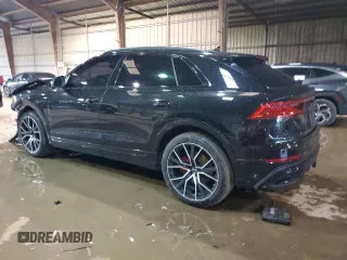 2022 Audi Q8 Prestige with VIN WA1FVBF13ND004495, listed as a Copart auction lot 57513304 with 32,880 mi miles and Salvage Title. Bid and sale history available at carsss.com. Image 2.