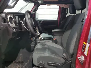 2024 Jeep Gladiator Sport S with VIN 1C6HJTAG9RL126938, listed as a Copart auction lot 54168665 with 6,975 mi miles and Salvage title. Bid and sale history available at DreamBid. Image 7.