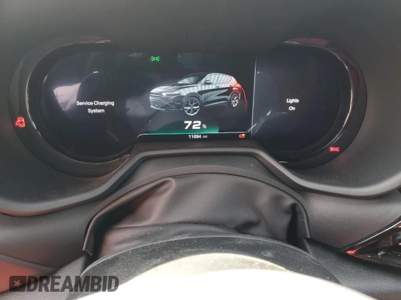 2024 Dodge Hornet R/T Plus with VIN ZACPDFDW8R3A09306, listed as a Copart auction lot 54002945 with 11,694 mi miles and Salvage title. Bid and sale history available at DreamBid. Image 9.