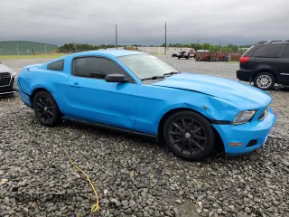 2011 Ford Mustang V6 with VIN 1ZVBP8AM5B5121663, listed as a Copart auction lot 51989235 with 186,407 mi miles and Salvage title. Bid and sale history available at DreamBid. Image 4.