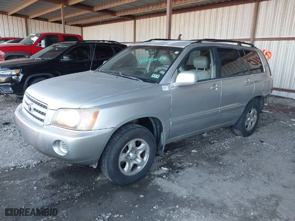 2001 Toyota Highlander with VIN JTEGF21A410019289, listed as a IAAI auction lot 41397643 with 187,882 mi miles. Bid and sale history available at carsss.com. Image 2.
