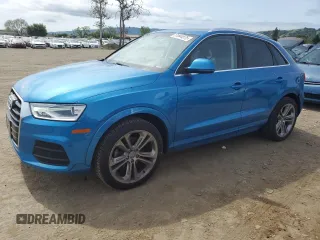 2016 Audi Q3 Premium Plus with VIN WA1EFCFS5GR016757, listed as a Copart auction lot 51844075 with 32,565 mi miles and Salvage Title. Bid and sale history available at carsss.com. Image 1.