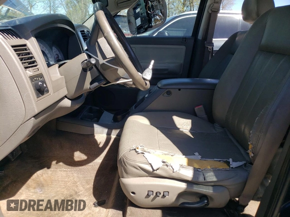 2005 Dodge Dakota Laramie with VIN 1D7HW58N35S158901, listed as a Copart auction lot 50382724 with 188,113 mi miles and Salvage Title. Bid and sale history available at DreamBid. Image 7.