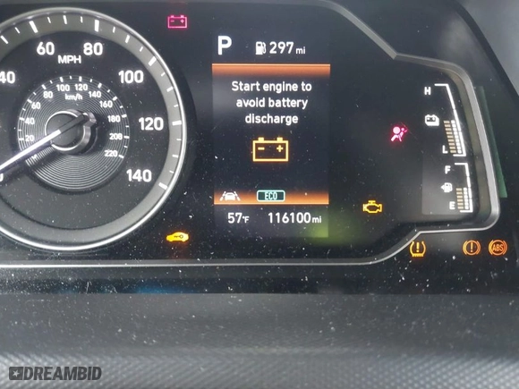2020 Hyundai Ioniq Hybrid Blue with VIN KMHC65LC8LU228688, listed as a IAAI auction lot 41368879 with 116,100 mi miles. Bid and sale history available at carsss.com. Image 7.