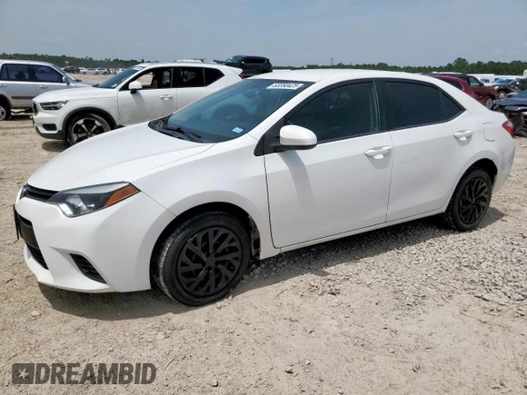 2016 Toyota Corolla L with VIN 2T1BURHE8GC626462, listed as a Copart auction lot 63350425 with 117,943 mi miles and Salvage title. Bid and sale history available at DreamBid. Image 1.