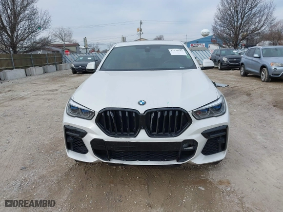 2023 BMW X6 xDrive40i with VIN 5UXCY6C08P9P28397, listed as a IAAI auction lot 41325621 with 66,412 mi miles. Bid and sale history available at carsss.com. Image 12.