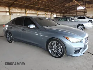 2017 Infiniti Q50 Premium with VIN JN1EV7AR0HM832300, listed as a Copart auction lot 60761625 with 186,479 mi miles and Clean title. Bid and sale history available at DreamBid. Image 4.