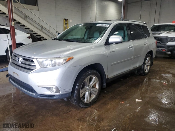 2011 Toyota Highlander Limited with VIN 5TDDK3EH9BS057633, listed as a Copart auction lot 51824485 with 173,757 mi miles and Salvage Title. Bid and sale history available at carsss.com. Image 1.
