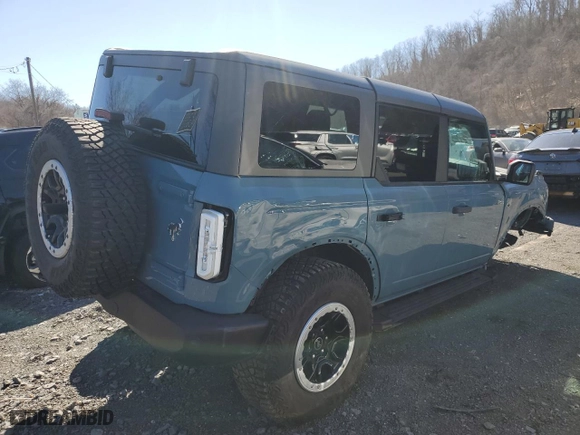2023 Ford Bronco with VIN 1FMDE5DH1PLB44032, listed as a Copart auction lot 51039155 with 14,668 mi miles and Non Repairable. Bid and sale history available at carsss.com. Image 3.