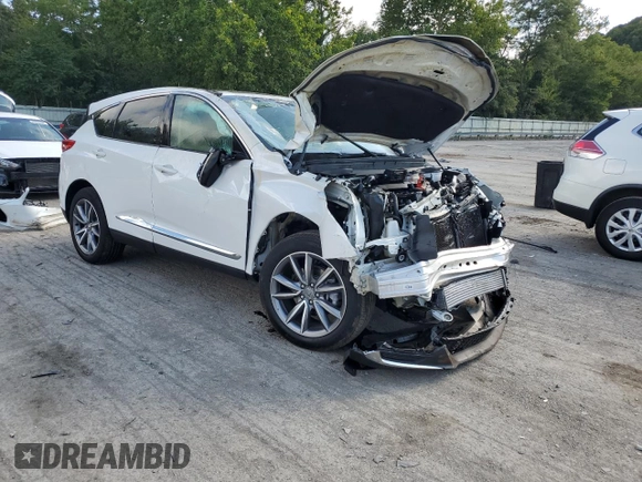 2023 Acura RDX w/Technology Package with VIN 5J8TC2H56PL016987, listed as a Copart auction lot 67961424 with Not Provided miles and Salvage Title. Bid and sale history available at carsss.com. Image 4.
