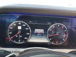2018 Mercedes-Benz E-Class E 400 with VIN WDD1J6FB8JF012883, listed as a Copart auction lot 47841165 with 58,018 mi miles and Salvage Title. Bid and sale history available at carsss.com. Image 9.