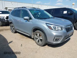 2020 Subaru Forester Touring with VIN JF2SKAXC5LH443602, listed as a IAAI auction lot 41868286 with 101,156 mi miles. Bid and sale history available at carsss.com. Image 1.