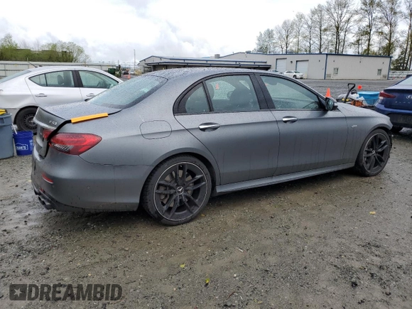 2022 Mercedes-Benz E 53 AMG with VIN W1KZF6BB1NB030505, listed as a Copart auction lot 52045715 with 30,649 mi miles and Salvage Title. Bid and sale history available at DreamBid. Image 3.