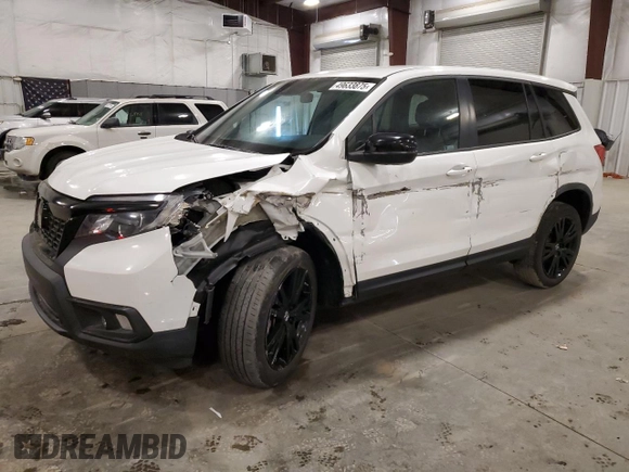 2021 Honda Passport Sport with VIN 5FNYF8H21MB030539, listed as a Copart auction lot 49633875 with 70,761 mi miles and Salvage Title. Bid and sale history available at carsss.com. Image 1.