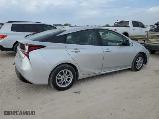 2022 Toyota Prius L Eco with VIN JTDKAMFU9N3167048, listed as a Copart auction lot 53555445 with 54,563 mi miles and Salvage Title. Bid and sale history available at carsss.com. Image 3.