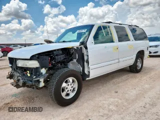 2001 Chevrolet Suburban LS with VIN 3GNEC16T91G242357, listed as a Copart auction lot 63638275 with 60,835 mi miles and Salvage title. Bid and sale history available at DreamBid. Image 1.