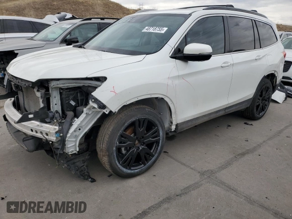 2022 Honda Pilot Special Edition with VIN 5FNYF6H26NB040750, listed as a Copart auction lot 48718755 with 44,465 mi miles and Salvage Title. Bid and sale history available at carsss.com. Image 1.