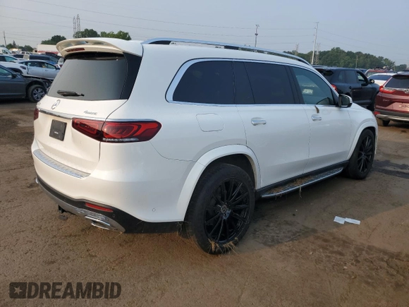 2022 Mercedes-Benz GLS with VIN 4JGFF5KE5NA634979, listed as a Copart auction lot 60974103 with 24,159 mi miles. Bid and sale history available at carsss.com. Image 3.