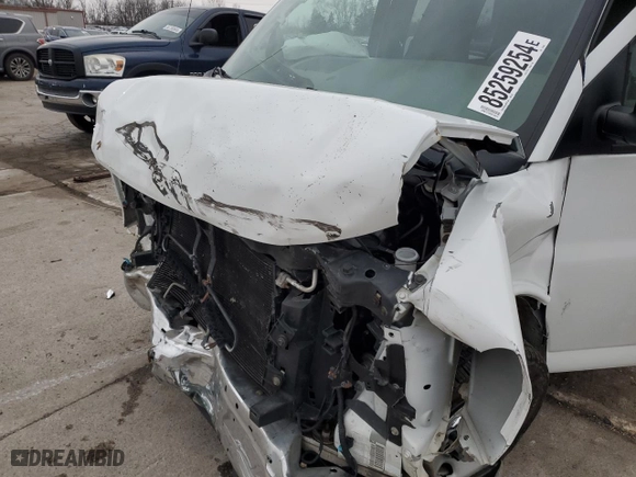 2012 Chevrolet Express Passenger 1LT with VIN 1GAZG1FG5C1140436, listed as a Copart auction lot 85259254 with 0 mi miles and Salvage Title. Bid and sale history available at carsss.com. Image 12.