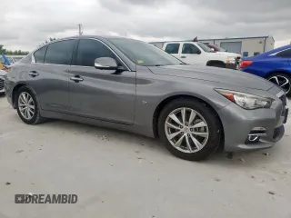 2015 Infiniti Q50 Sport with VIN JN1BV7AP1FM331043, listed as a Copart auction lot 60319895 with 150,645 mi miles and Salvage title. Bid and sale history available at DreamBid. Image 4.