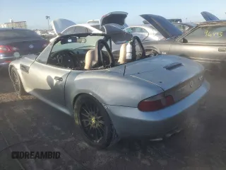2001 BMW Z3 3.0i with VIN WBACN53401LL47061, listed as a Copart auction lot 77407164 with 0 mi miles and Non Repairable. Bid and sale history available at carsss.com. Image 2.