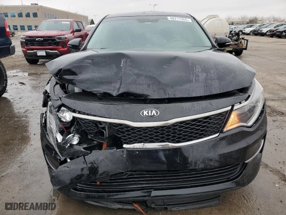 2018 Kia Optima LX with VIN 5XXGT4L32JG267529, listed as a Copart auction lot 48217955 with 128,941 mi miles and Salvage Title. Bid and sale history available at carsss.com. Image 5.