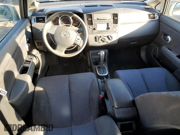 2010 Nissan Versa 1.8 SL with VIN 3N1BC1CPXAL431404, listed as a Copart auction lot 43817575 with 28,599 mi miles and Salvage Title. Bid and sale history available at carsss.com. Image 8.