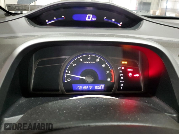 2008 Honda Civic LX with VIN 1HGFA16548L025026, listed as a Copart auction lot 53127385 with 178,182 mi miles and Salvage Title. Bid and sale history available at DreamBid. Image 9.