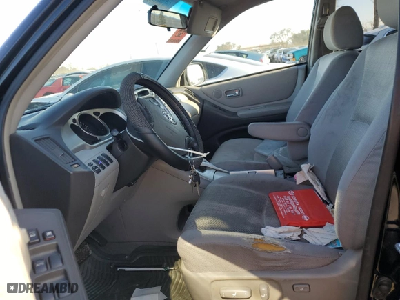 2006 Toyota Highlander with VIN JTEGP21AX60114203, listed as a Copart auction lot 44752775 with 184,320 mi miles and Salvage Title. Bid and sale history available at carsss.com. Image 7.